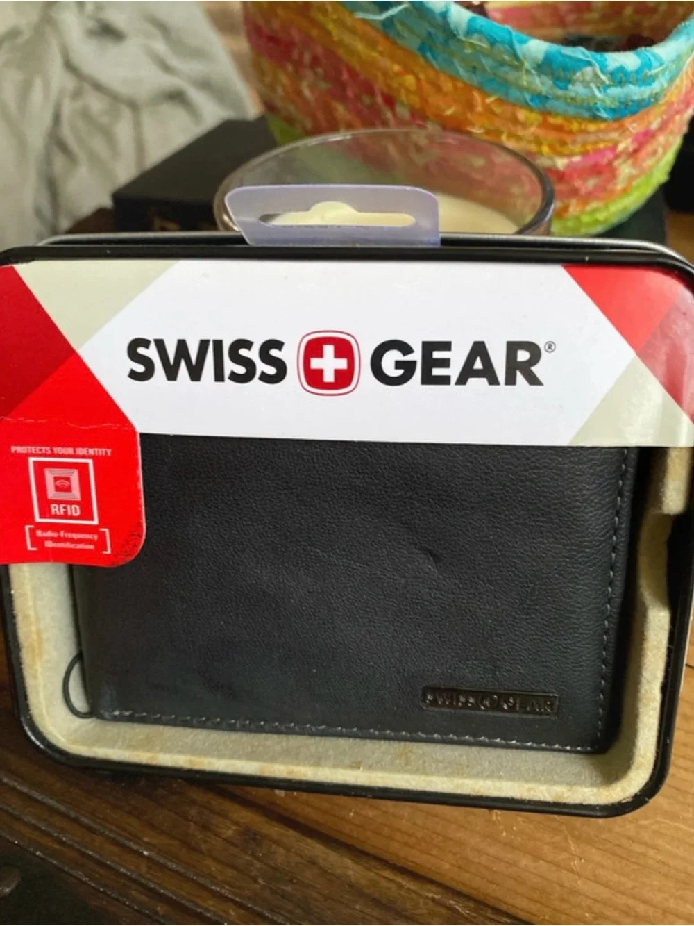 Sold- SwissGear Black Leather RFID Wallet